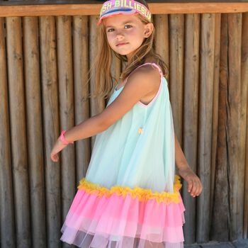 Girls Multi-Colored Tulle Dress