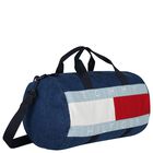Boys Blue Denim Logo Sports Bag ( 28cm ), 1, hi-res