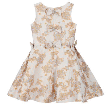 Girls Blue & Gold Dress