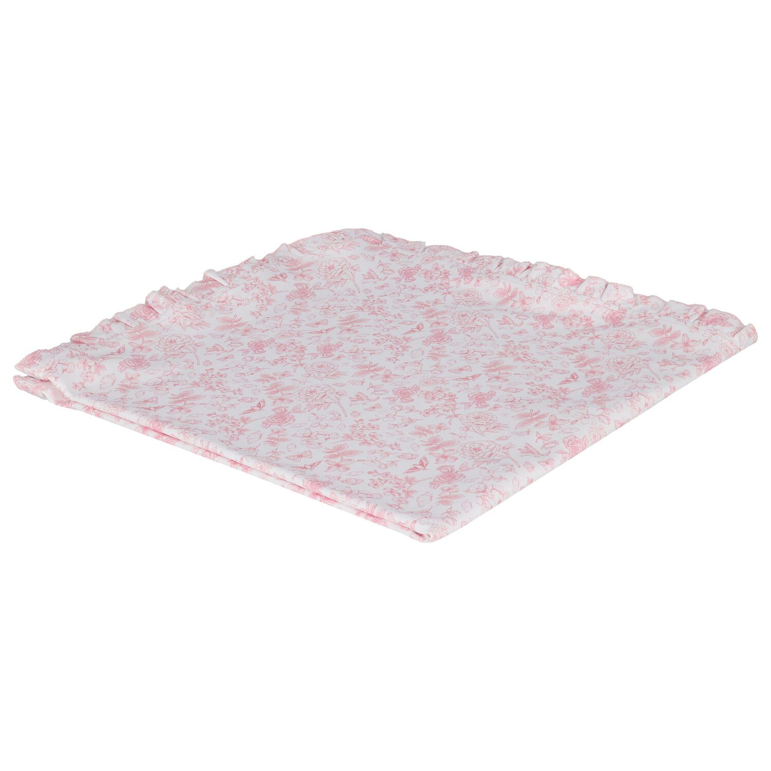 Baby Girls White & Pink Toile de Jouy Babygrow Set, 1, hi-res image number null