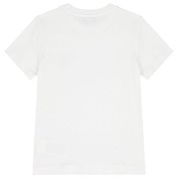 White Teddy Bear Logo T-Shirt