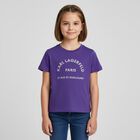 Girls Purple Logo T-Shirt, 3, hi-res