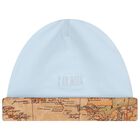 Baby Boys Blue & Beige Geo Map Babygrow Gift Set, 1, hi-res