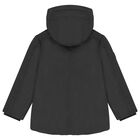 جاكيت منفوخ باللون الأسود للأولاد, 1, hi-res