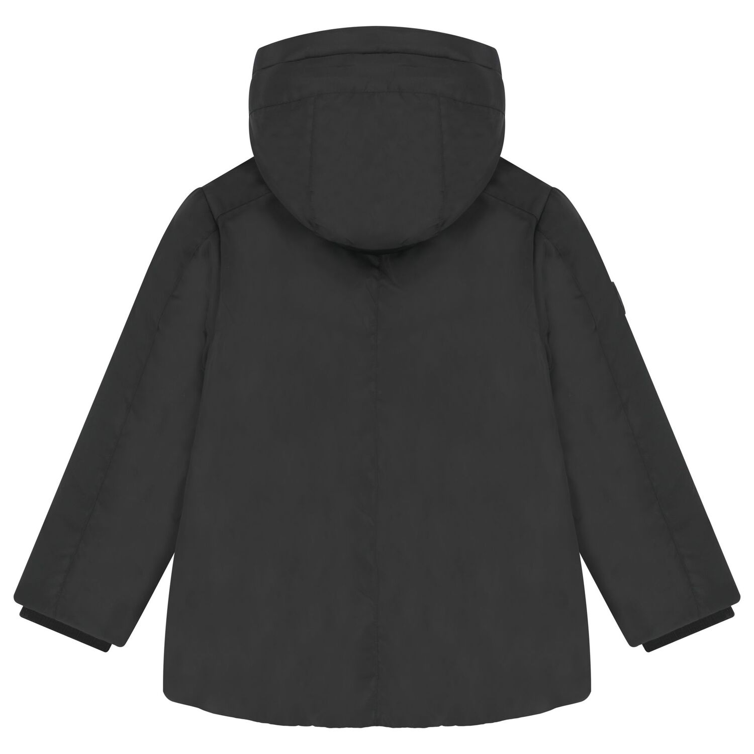 جاكيت منفوخ باللون الأسود للأولاد, 1, hi-res