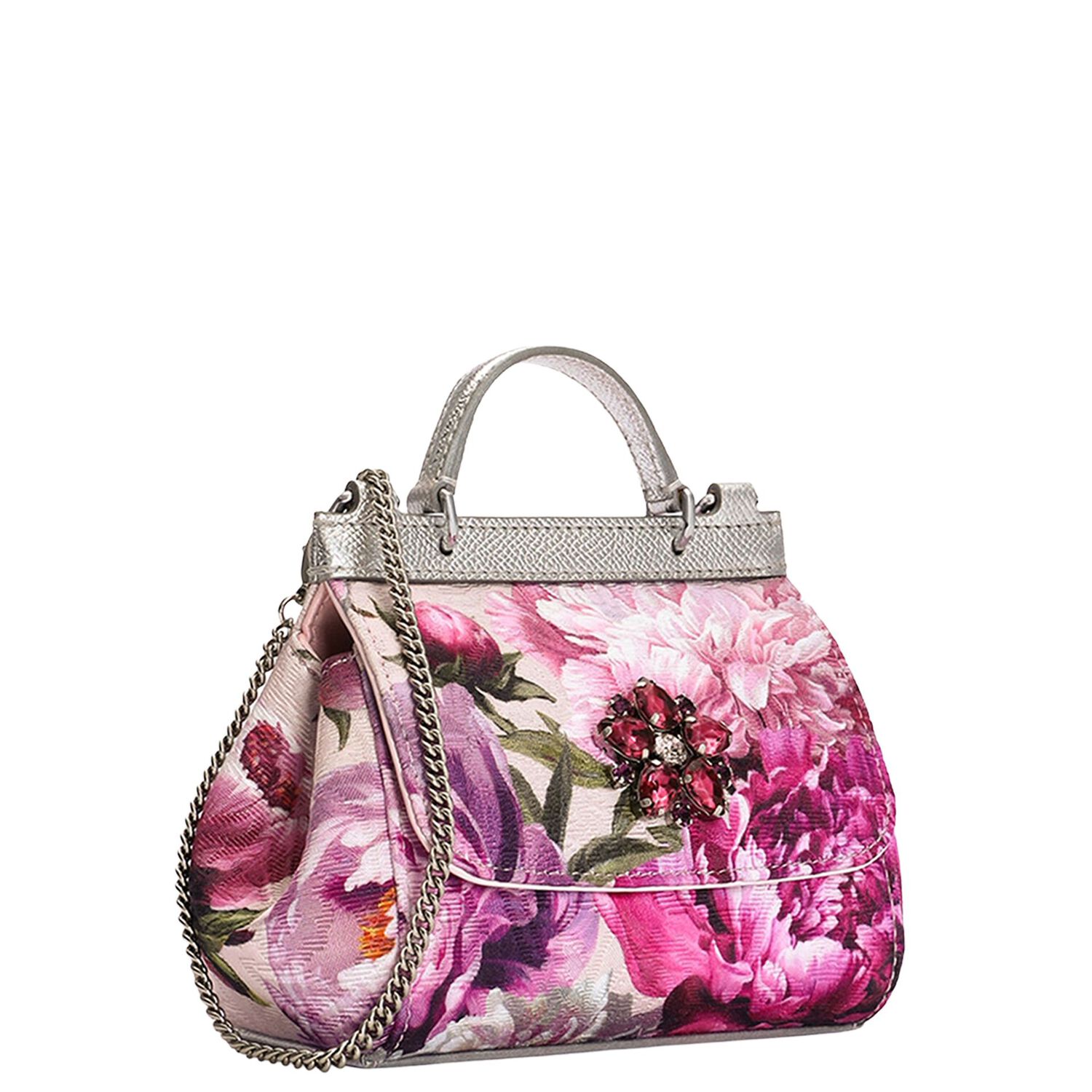 Girls Pink Peony Handbag ( 14CM ), 1, hi-res