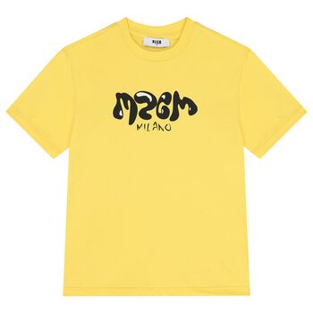 Boys Yellow Logo T-Shirt