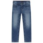 Boys Blue Denim Jeans, 1, hi-res