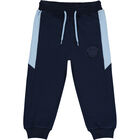 Boys Navy Blue Logo Tracksuit, 1, hi-res