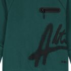 Boys Green Hooded Top, 1, hi-res