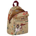 Younger Girls Beige Logo Floral Backpack ( 30CM ), 1, hi-res