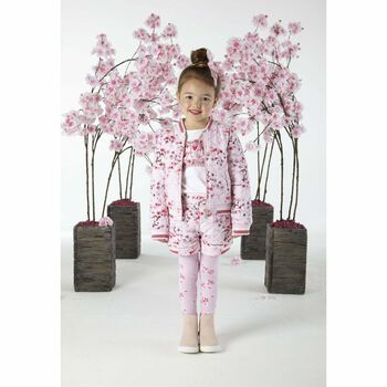 Girls Pink Floral Shorts