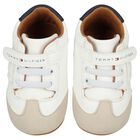 Baby Boys Ivory Logo Pre Walker Shoes, 1, hi-res