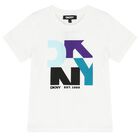 Boys White Logo T-Shirt, 2, hi-res