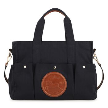 Navy Blue Horse Medal Baby Changing Bag ( 41cm )