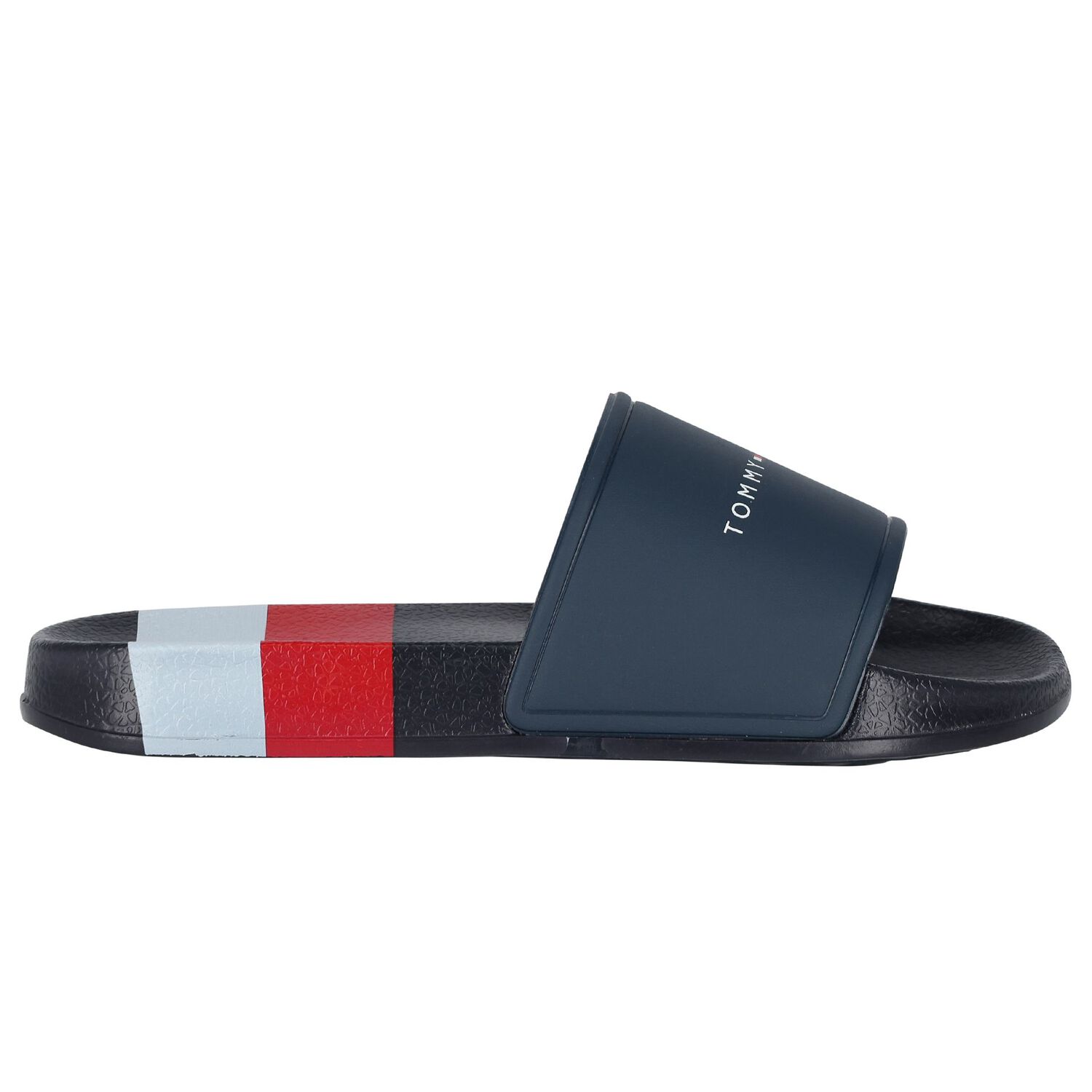 سلايدر أولاد بالشعار مخطط باللون الكحلى, 1, hi-res