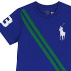 Boys Blue Logo T-Shirt, 1, hi-res