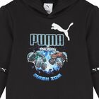 Boys Black Hot Wheels Logo Hooded Top, 1, hi-res