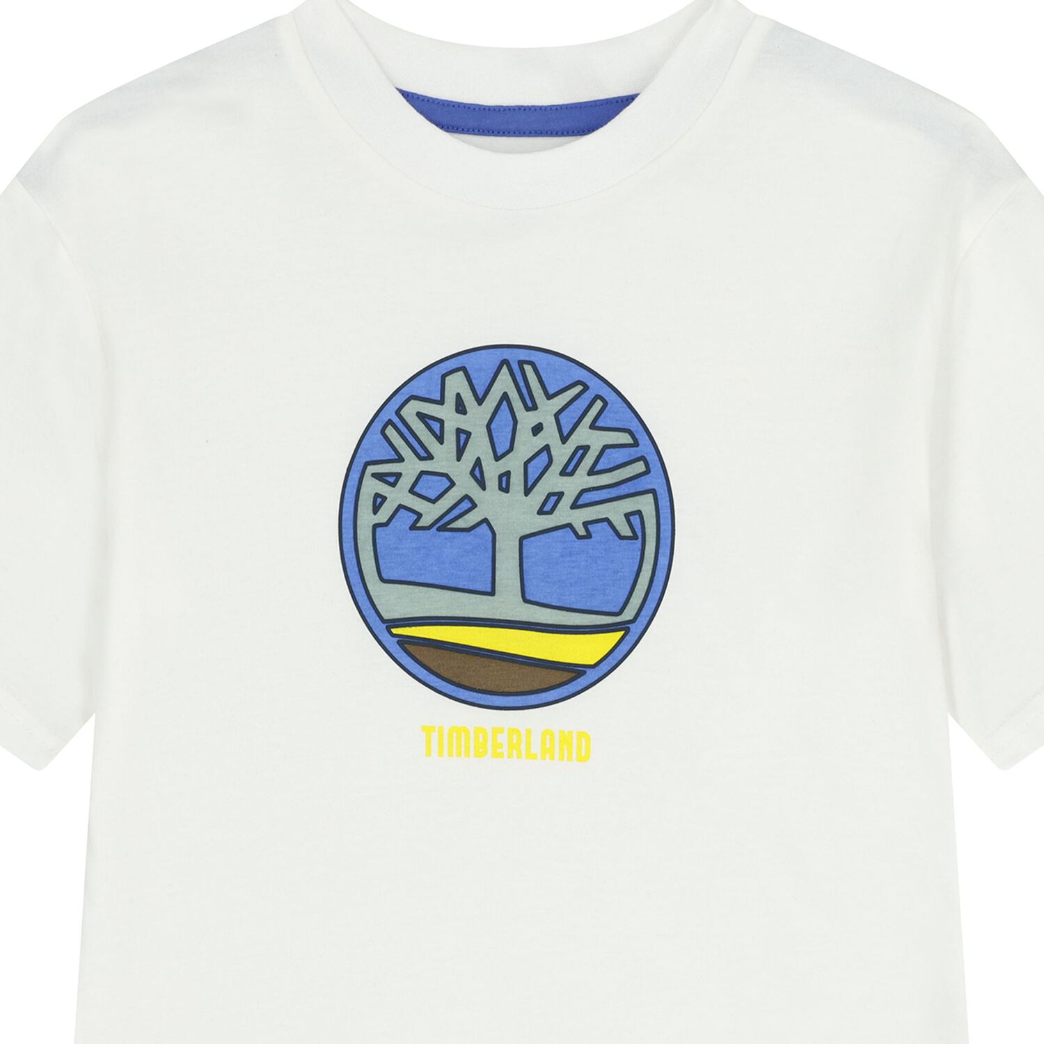 تيشيرت اولاد بالشعار باللون الابيض, 1, hi-res