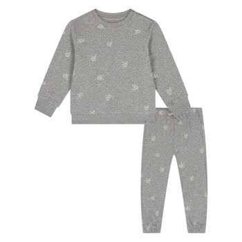 Baby Boys Grey Logo Tracksuit