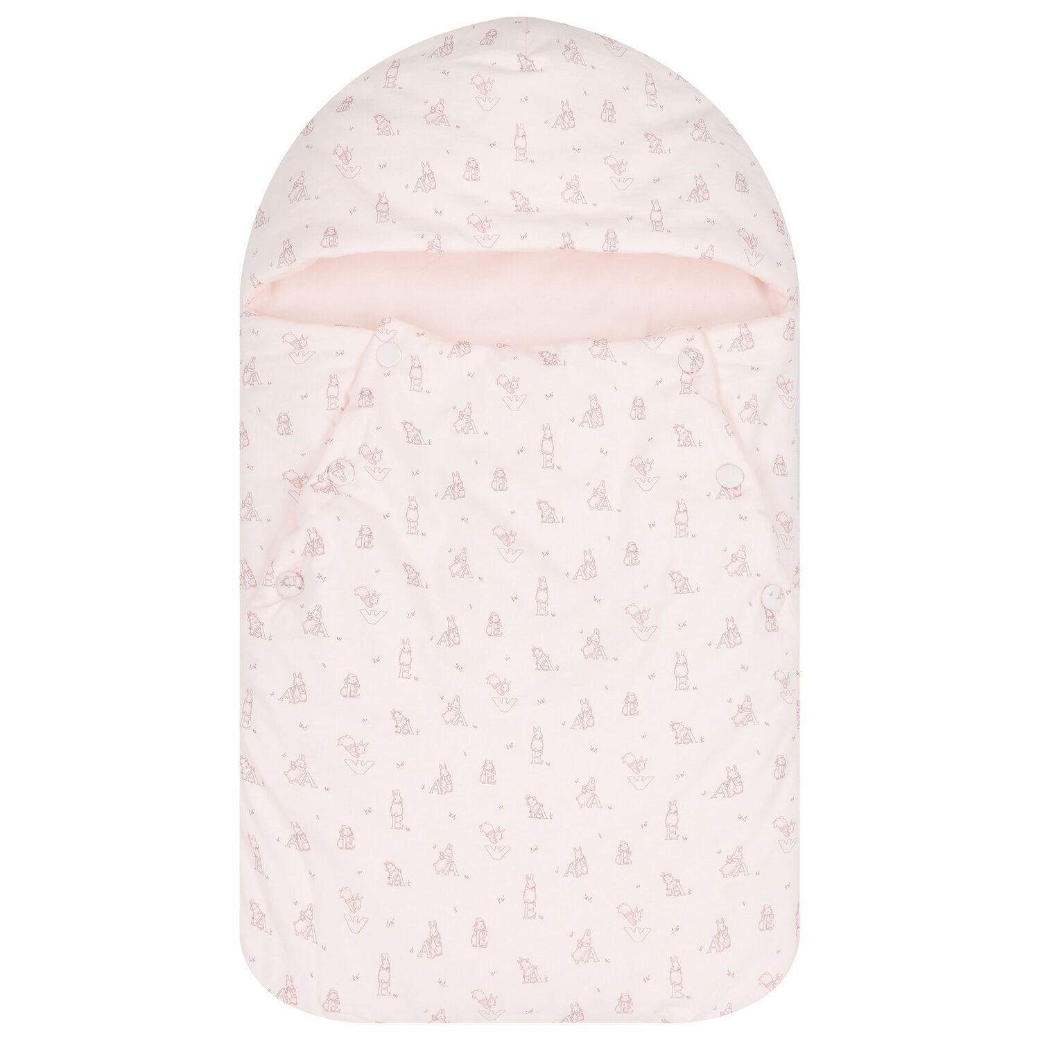Baby Girls Pink Alphabet & Bunny Nest, 1, hi-res image number null