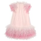 Girls Pink Embellished Tulle Dress, 1, hi-res