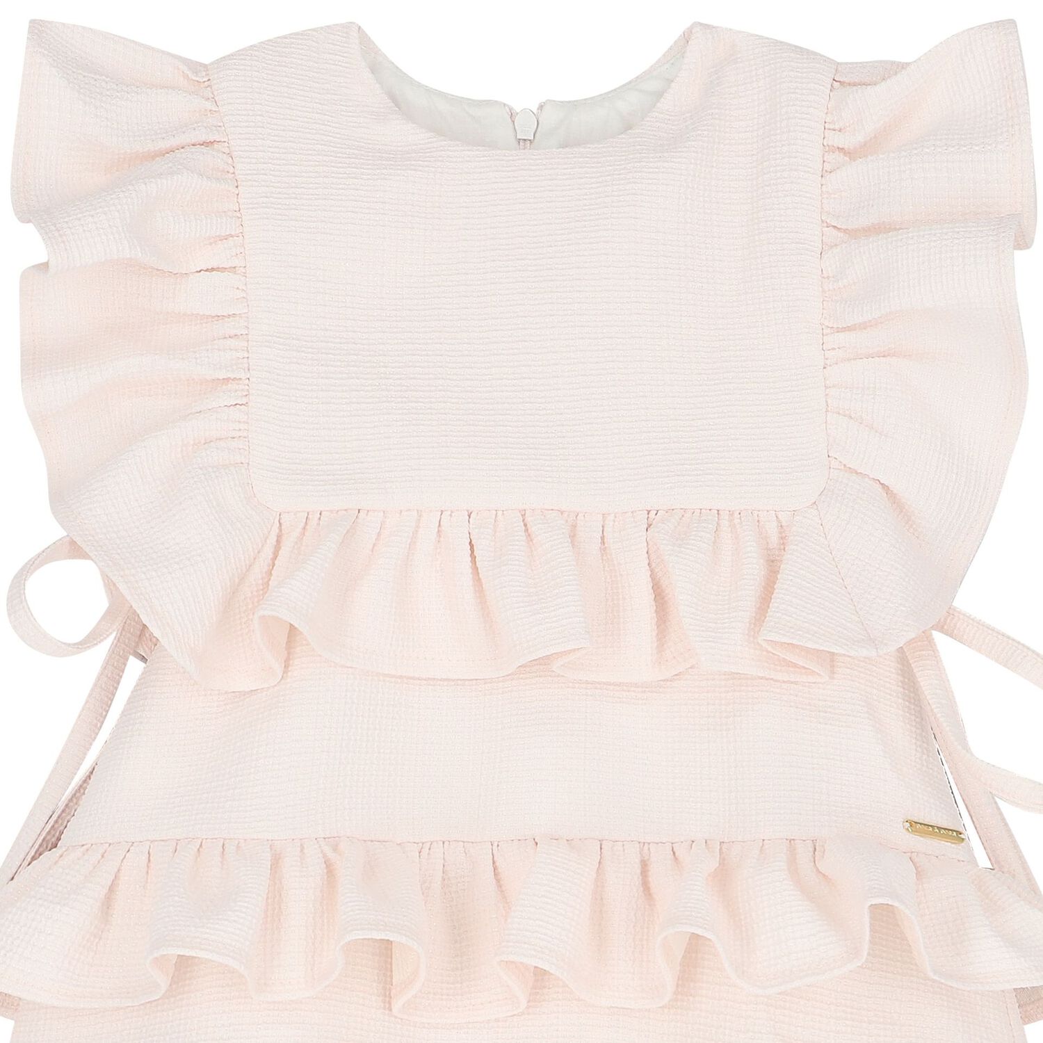 Girls Pink Ruffled Dress, 1, hi-res image number null