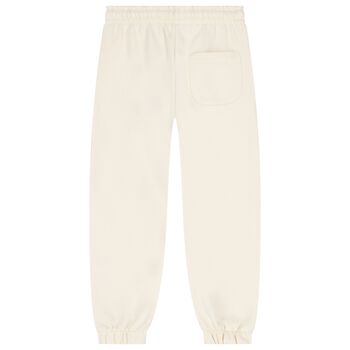 Beige Logo Joggers