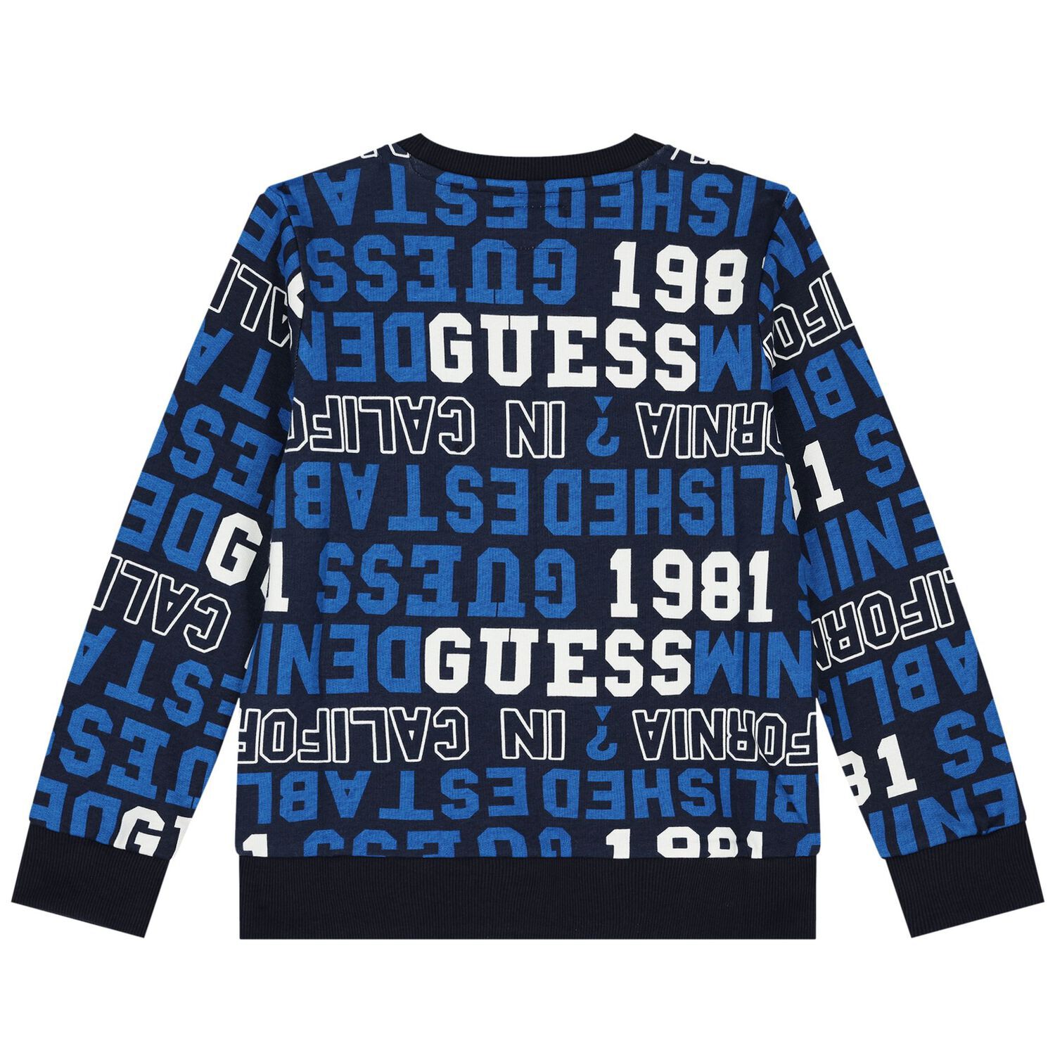 Boys Navy Blue Logo Sweatshirt, 3, hi-res image number null