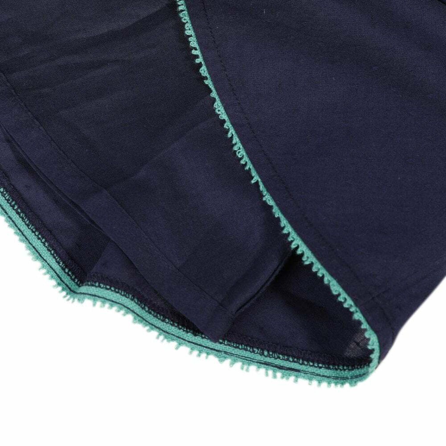 Younger Girls Navy Cotton Dress, 1, hi-res