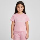 Girls Pink Logo T-Shirt, 1, hi-res