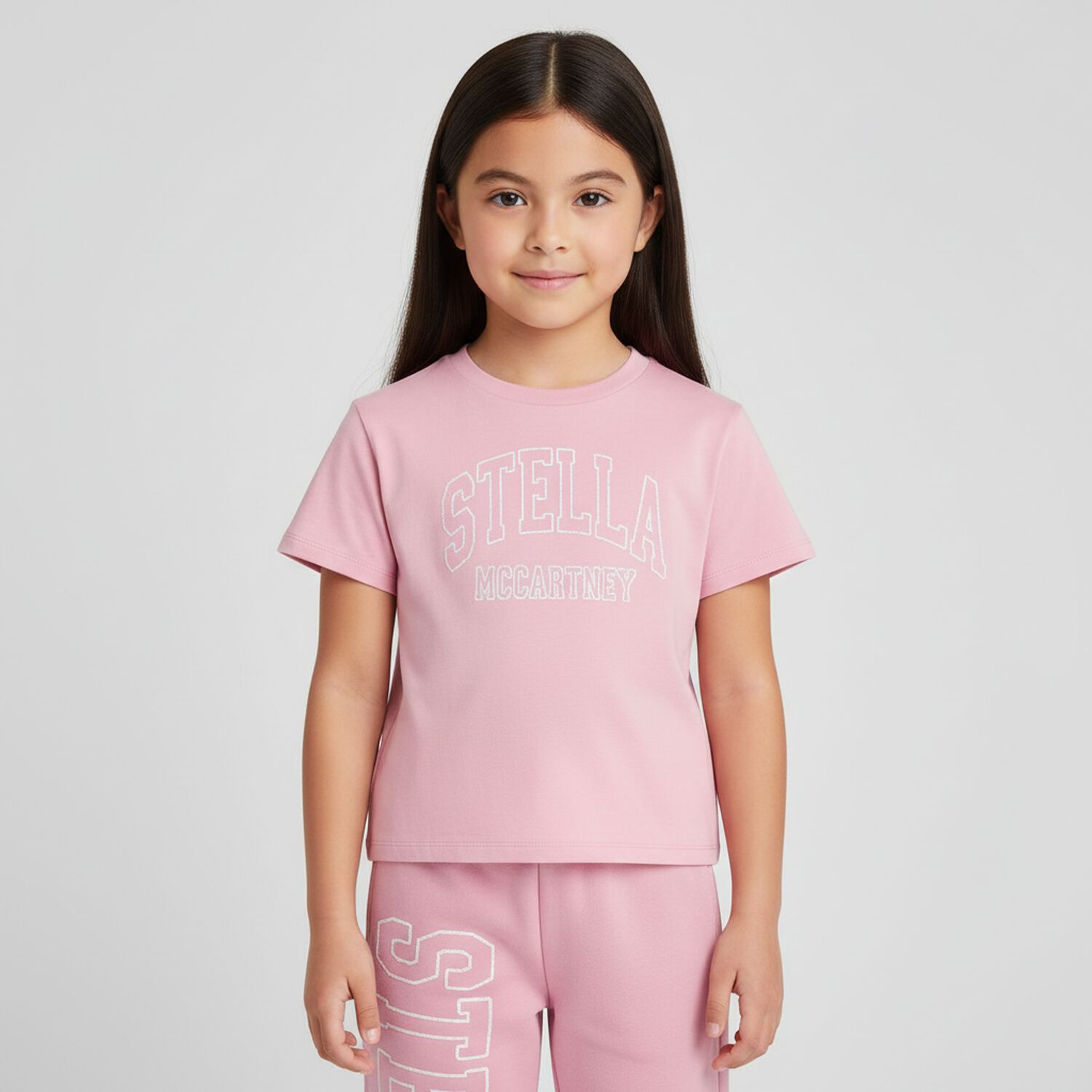 Girls Pink Logo T-Shirt, 1, hi-res image number null