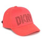 Girls Neon Pink Logo Cap, 1, hi-res