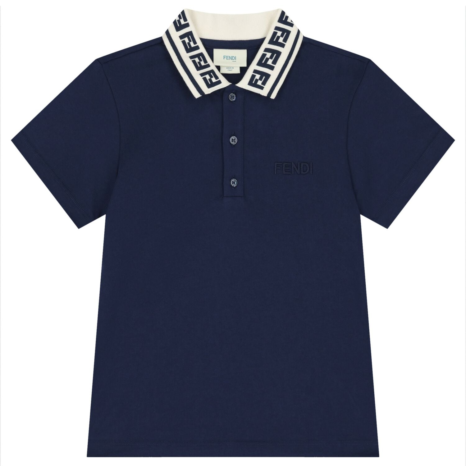 Boys Navy Logo Polo Shirt, 1, hi-res