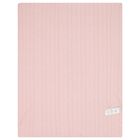 Baby Girls Ivory & Pink Teddy Bear Blanket, 1, hi-res