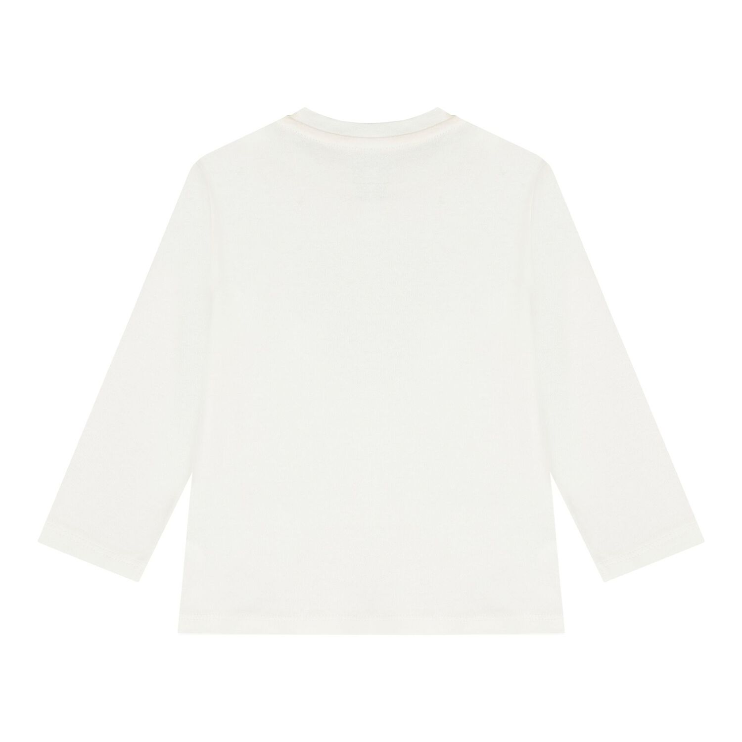 Baby Boys Ivory Teddy Bear Long Sleeve Top, 1, hi-res