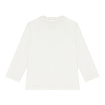 Baby Boys Ivory Teddy Bear Long Sleeve Top