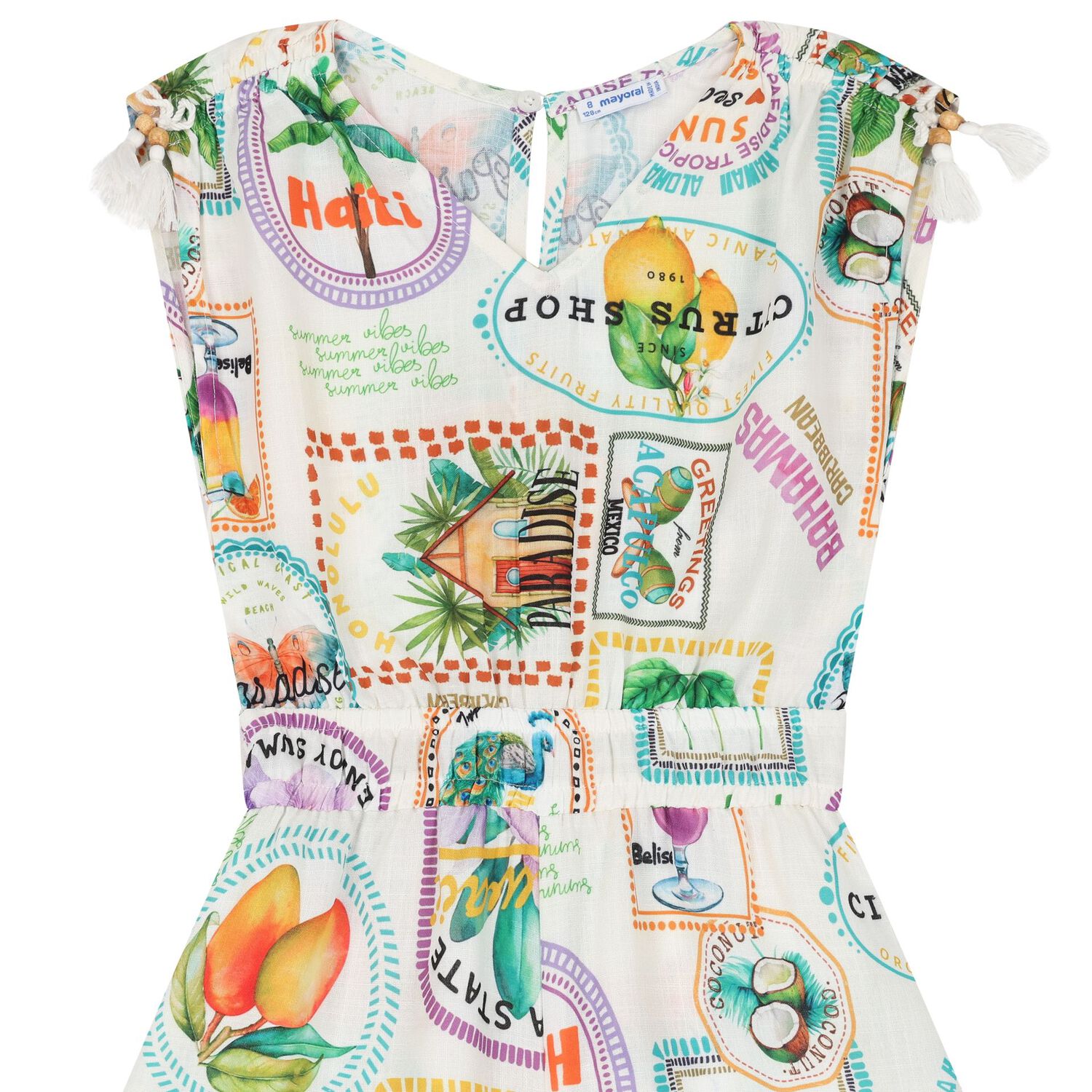 بلاي سوت مزينة بالشراشيب باللون العاجي , 2, hi-res image number null