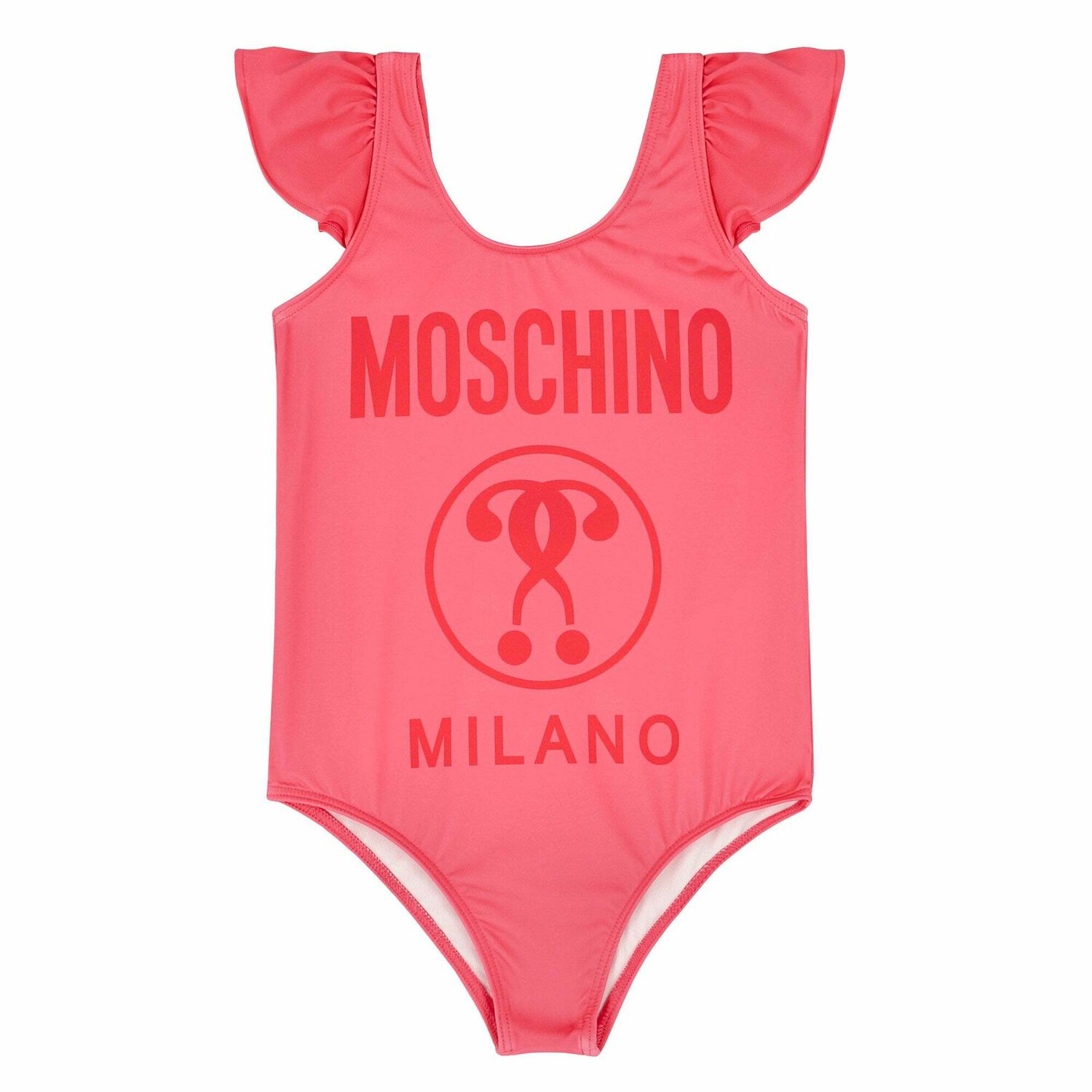 Girls Pink Logo Swimsuit, 1, hi-res