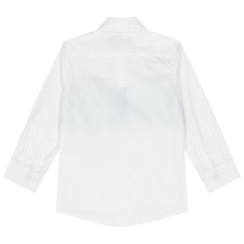 Boys White Logo Shirt