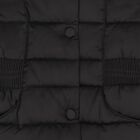 Girls Black Puffer Jacket, 1, hi-res