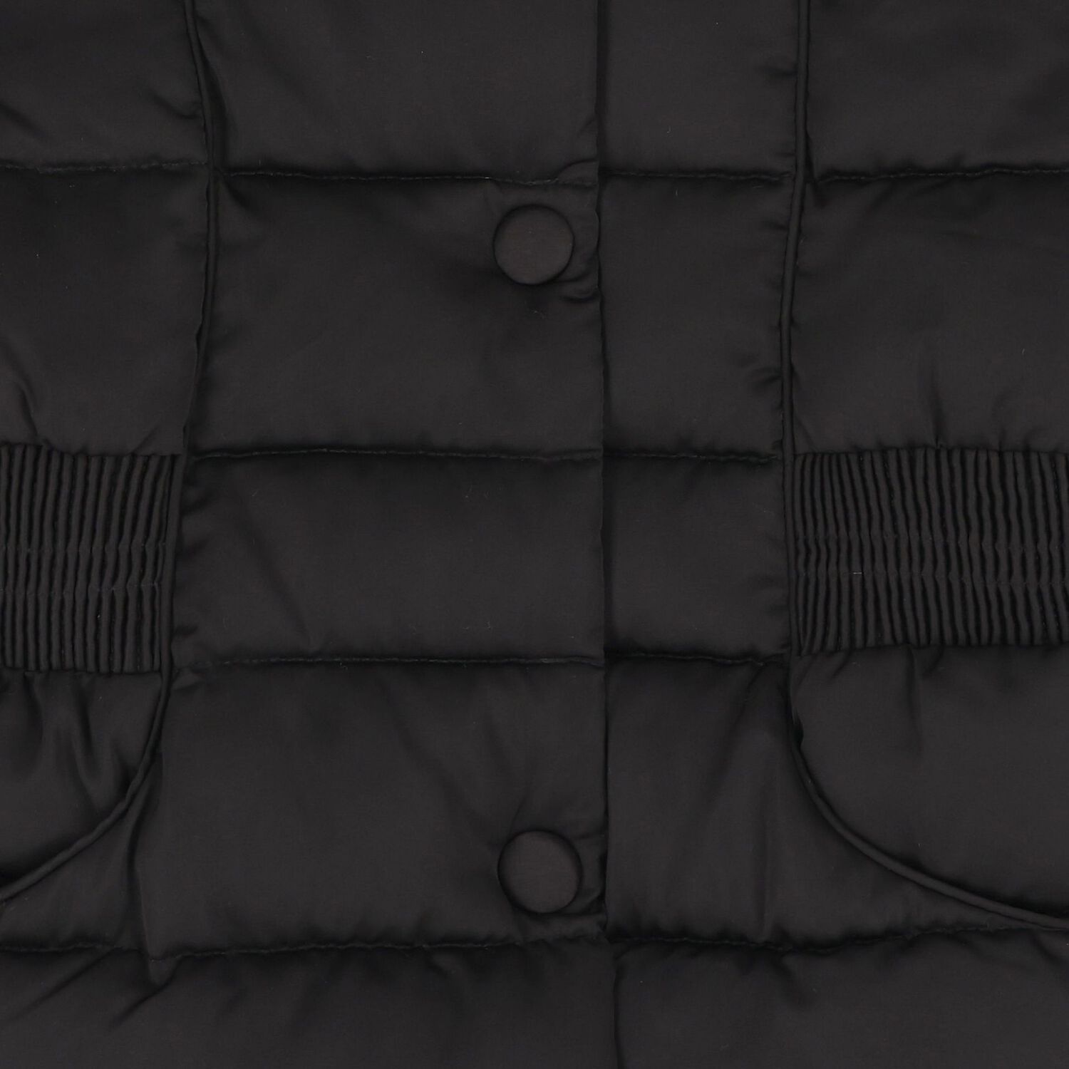 Girls Black Puffer Jacket, 1, hi-res