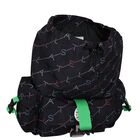 Girls Black Logo Backpack, 1, hi-res