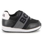 Boys Black Logo Trainers, 1, hi-res