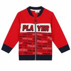 Boys Red & Navy Tracksuit, 1, hi-res