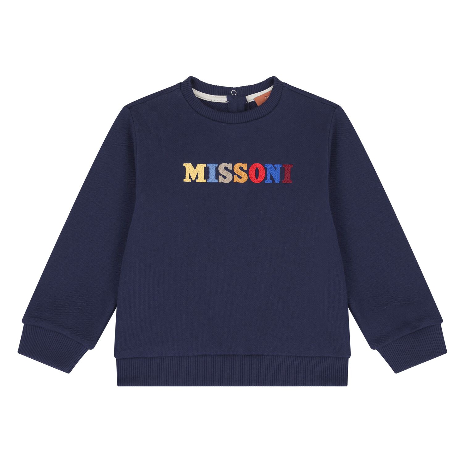 Younger Boys Navy Blue Sweatshirt, 1, hi-res