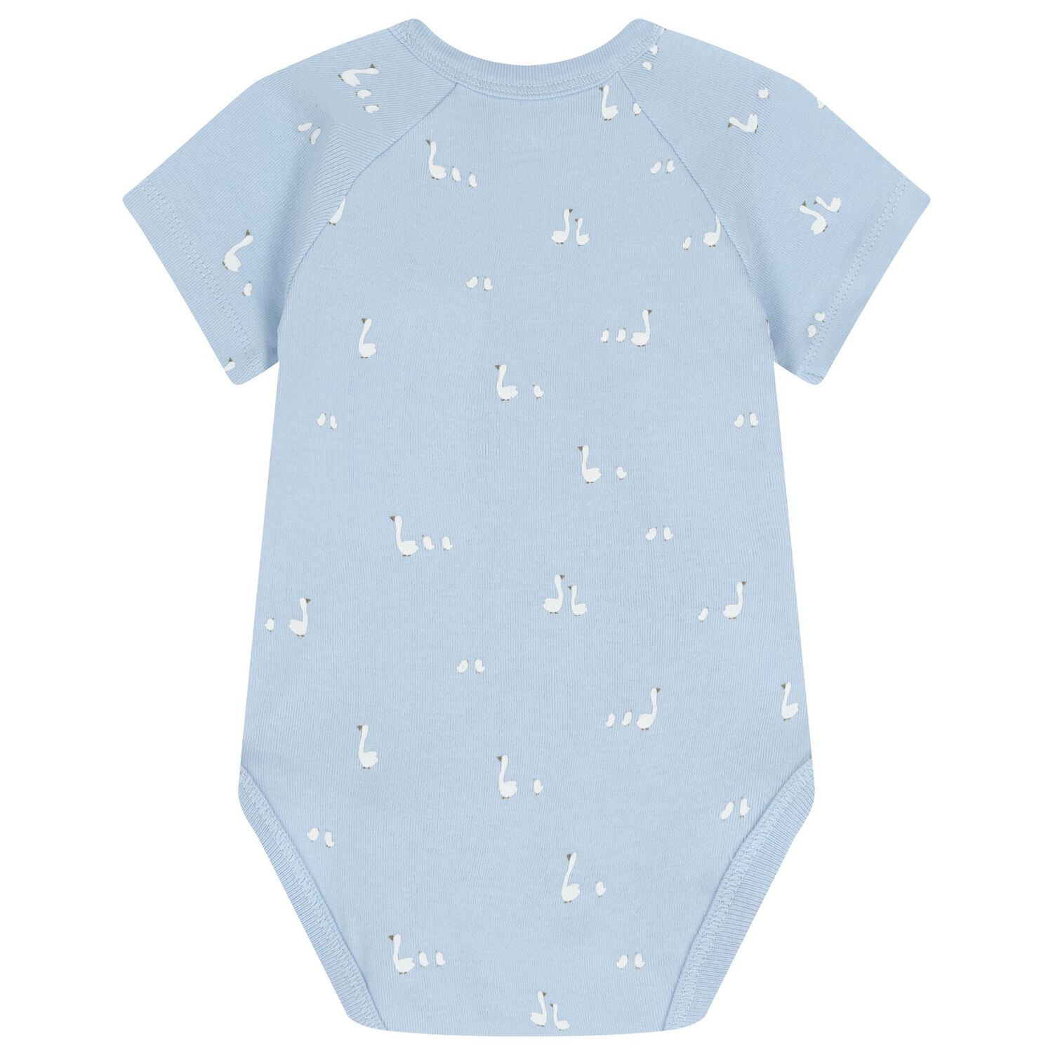 Baby Boys White & Blue Bodysuits ( 2-Pack ), 3, hi-res