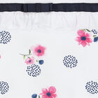 رومبير بطبعة زهور باللون الأبيض والوردي للبنات, 1, hi-res