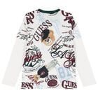 Boys White & Green Teddy Bear Logo Joggers Set, 3, hi-res