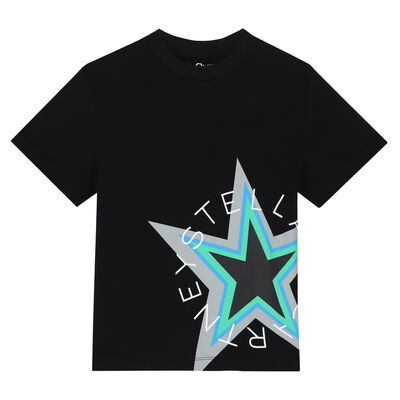 Boys Black Star T-Shirt